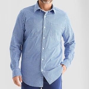St. John's Bay Poplin Mens Long Sleeve Classic Fit Button-Down Shirt/Size XL/NWT
